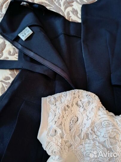 Школьный сарафан и нарядная футболка 122