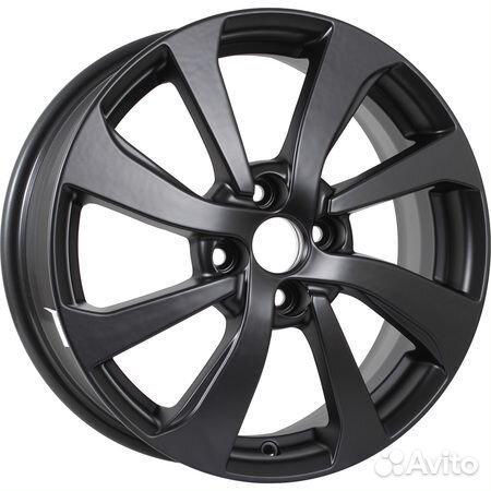 KDW KD1640 : 6x16 4*100 Et:49 Dia:54,1 Matt Black Painted