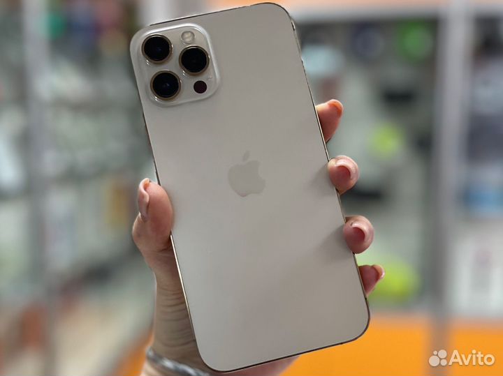Корпус iPhone 12 pro max золото оригинал