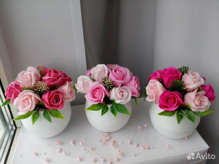 Мыльные букеты в наличии