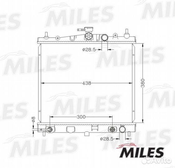 Acrb064 Радиатор nissan note 06- / micra 1.0-1.6 0