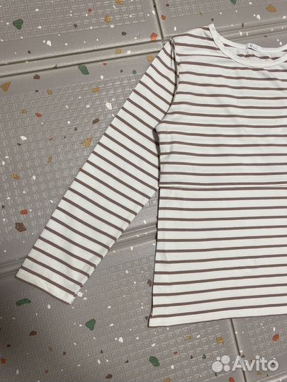 Лонгслив в полоску для кормления