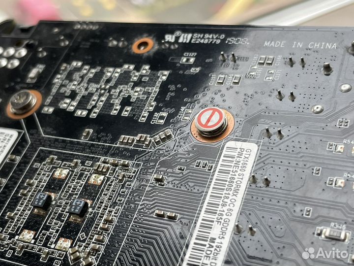 Palit GTX 1660 6gb на пломбе