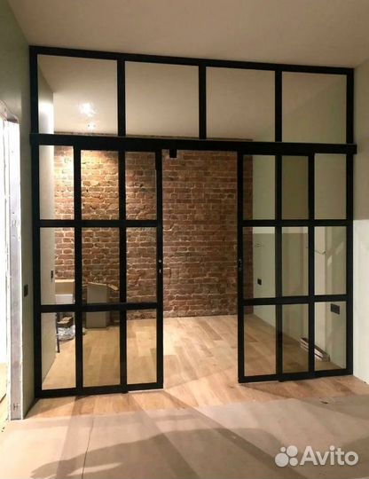 Реечная перегородка в комнате