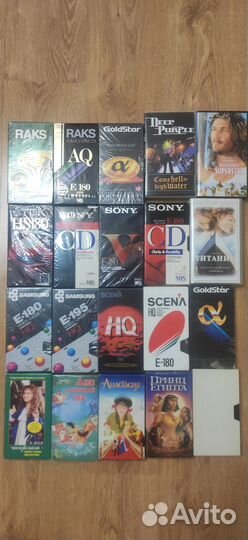 Видеокассеты VHS фильмы, музыка