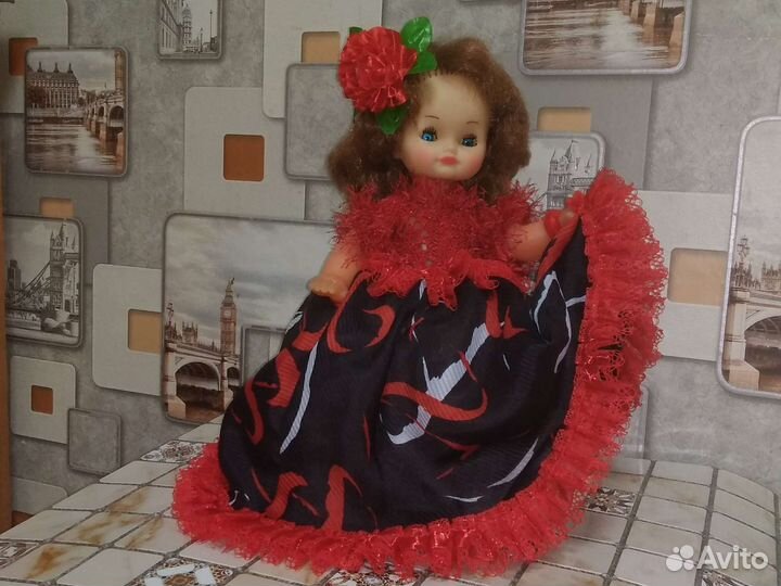 Кукла грелка на чайник и самовар СССР, цыганка 35с