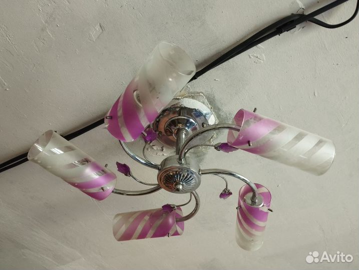 Люстра потолочная бу