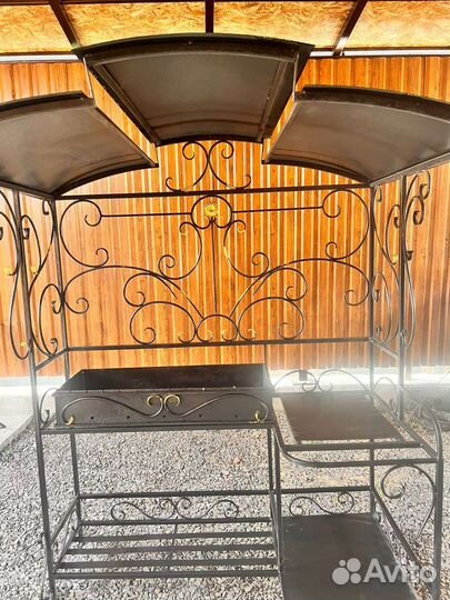 Кованые мангалы с крышей
