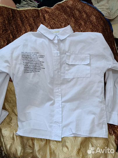 Рубашка школьная для девочки 134