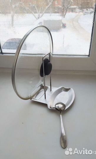 Металлическая подставка для крышек и ложек, новая