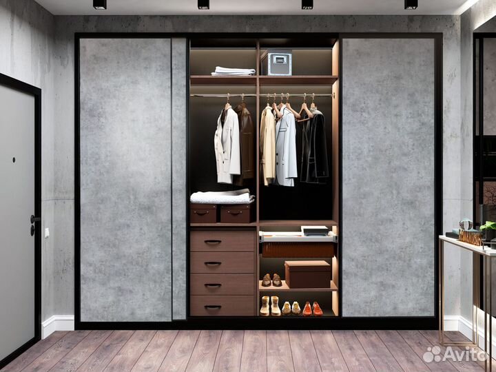 Встроенные шкафы-купе и распашные на заказ