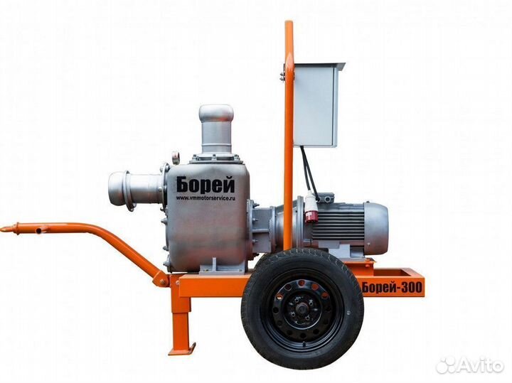 Мотопомпа электрическая Борей 300 прямой откачки