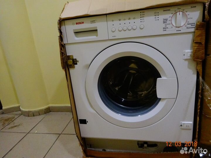 Встраиваемая стиральная машина bosch
