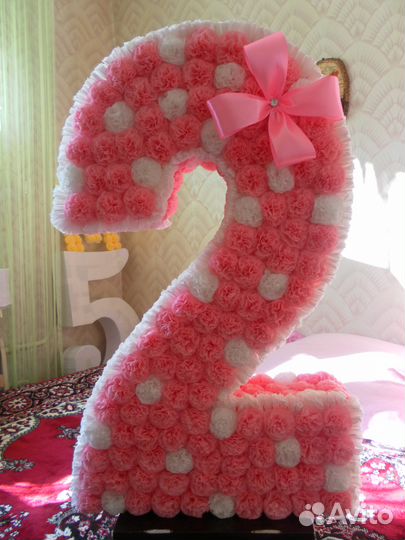 Нарядные циферки на годовщину юбилей