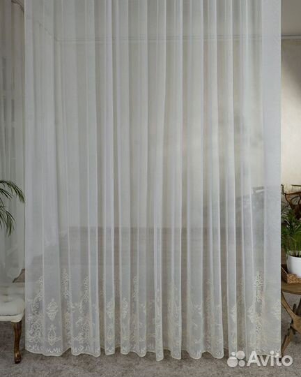 Тюль Флоренция готовый на окна пошив