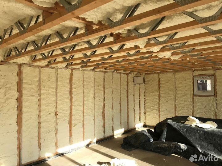 Утепление пенополиуретаном внутренних стен дома