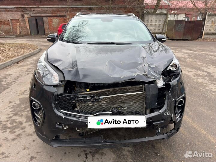 Kia Sportage 2.0 AT, 2018, битый, 65 000 км