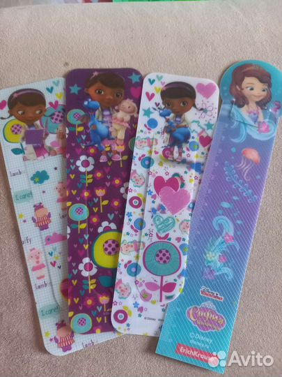 Закладки Доктор Плюшева 3шт и София 1шт