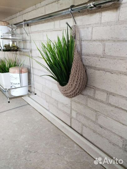 Интерьерная корзина кашпо