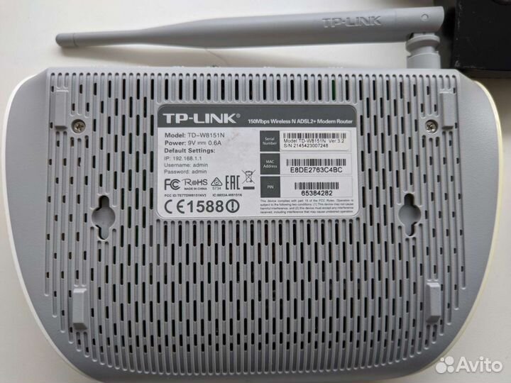 Adsl модем TP-Link TD-W8151N