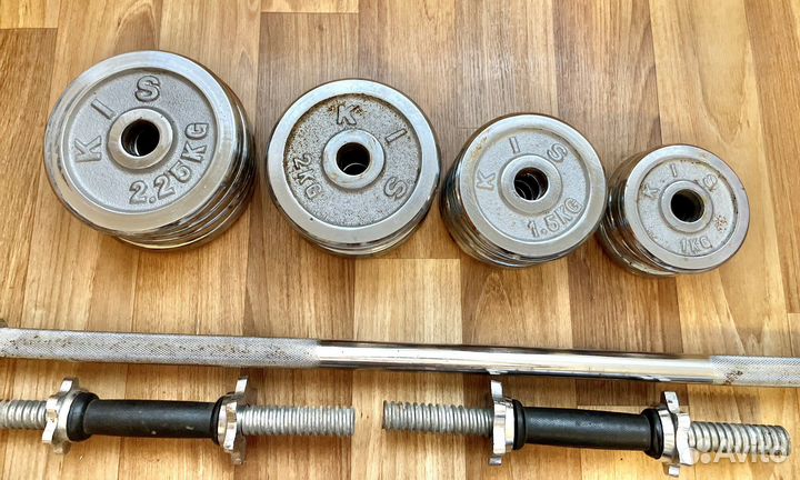Штанга+гантели разборные 27кг