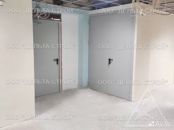 Промышленные ворота с калиткой