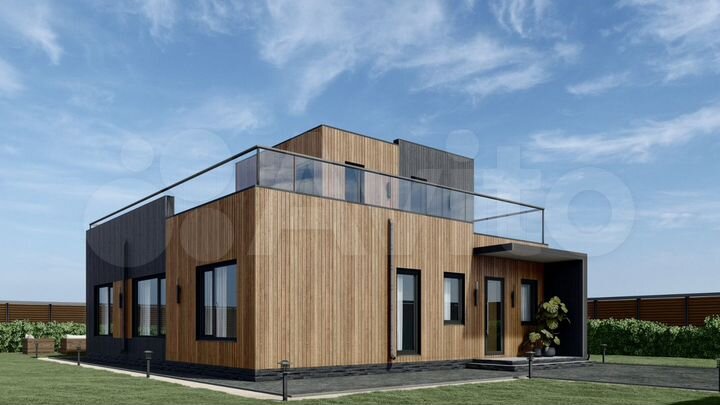 Коттедж 159,3 м² на участке 8 сот.