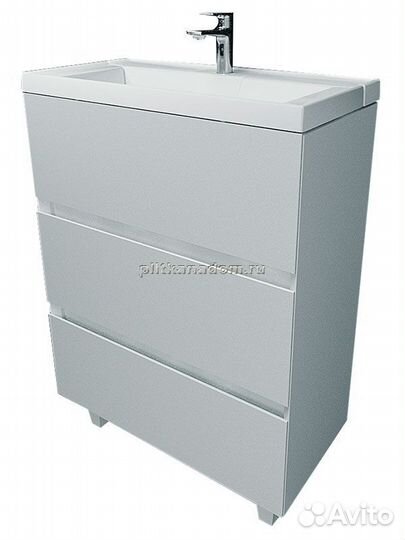 Эстет Рава Тумба 70 с 3-мя ящиками 69,8х47,6х86,0