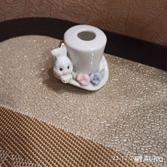 Зайка символ года. Для зубочисток и салфетница