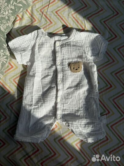 3 больших пакета с детской одеждой 62-74