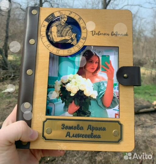 Деревянный ежедневник / блокнот из дерева