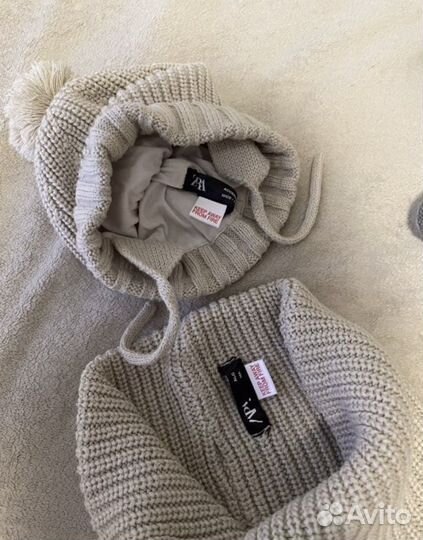 Шапка и снуд zara 2 года