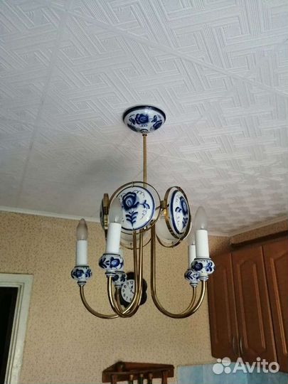 Люстра Гжель