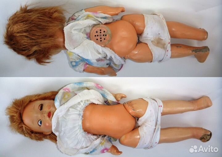 Кукла времен СССР игрушка старинная 48 см