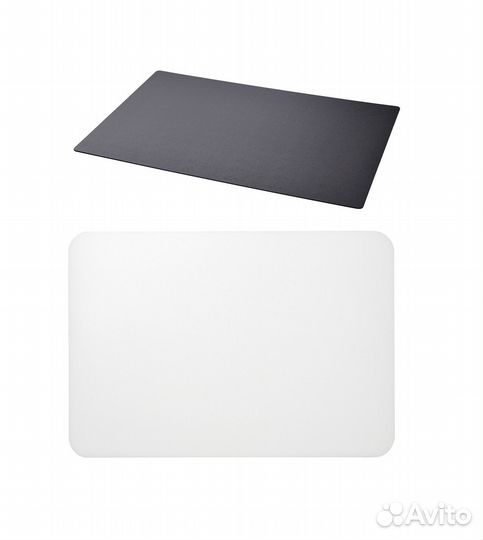 Подкладка на стол белый черный Икеа Скрутт