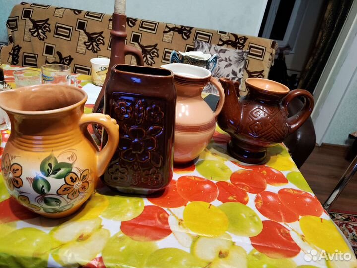 Вазы бутылка кувшины глинянные коллекционирование