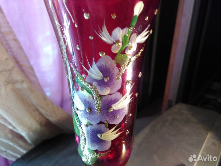 Фужер Бокал Цветное Стекло СССР