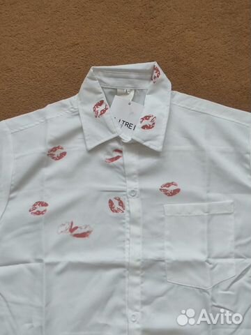 Рубашка Maison Martin Margiela с поцелуями объявление продам