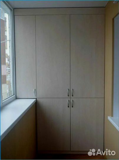 Распашной шкаф на балкон. Оплата после доставки