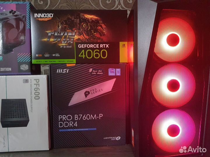 Игровой Пк Core i5 12400/B760/RTX4060/Coolermaster