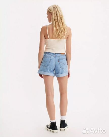 Шорты Levis Rolled 80s Mom, Medium Wash