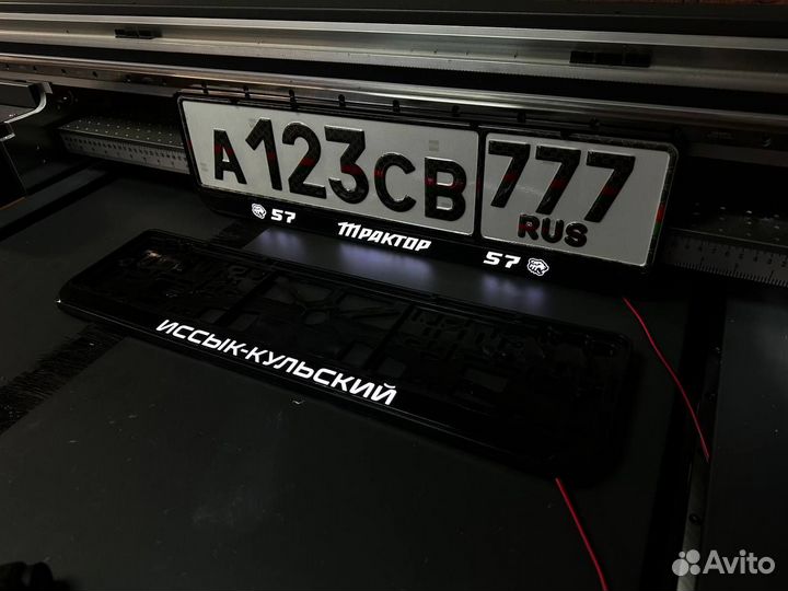 Рамка номерного знака лед подсветка