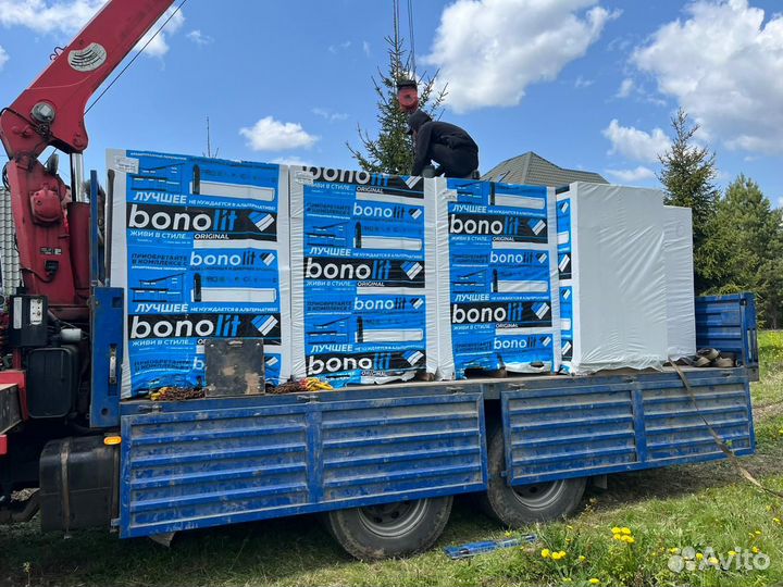 Строительные и перегородочные блоки Бонолит