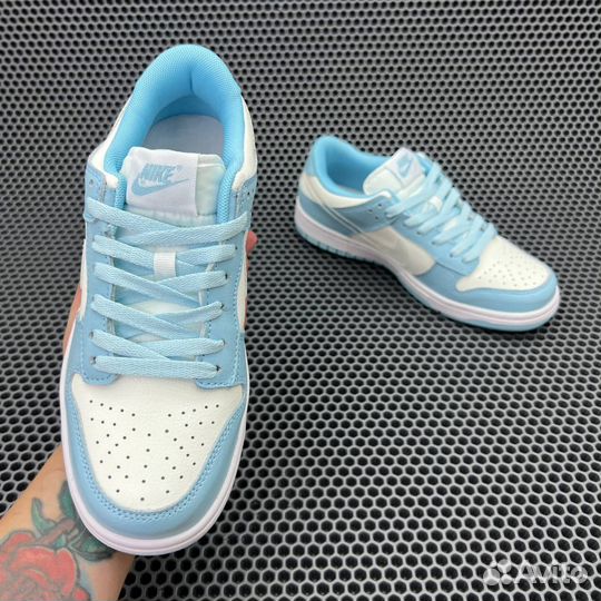 Кроссовки Nike Dunk Low GS TPU Swoosh Blue