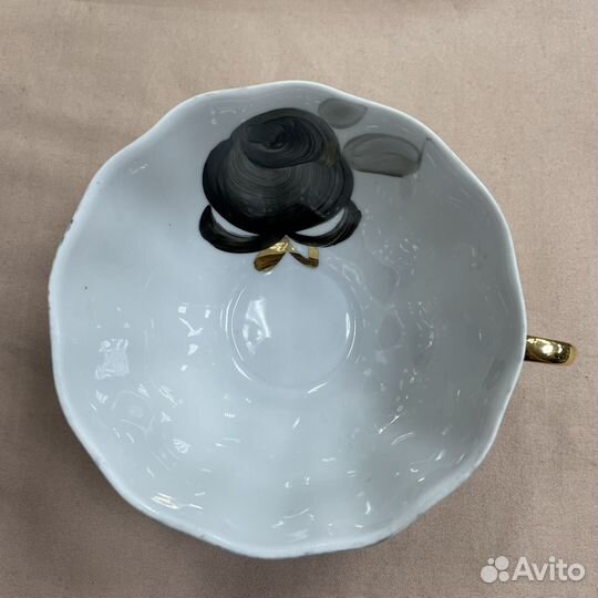 Чайный сервиз черная роза дулево (сзр)