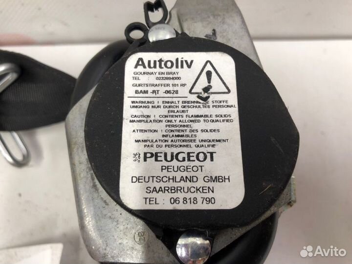 Ремень безопасности передний левый Peugeot 308