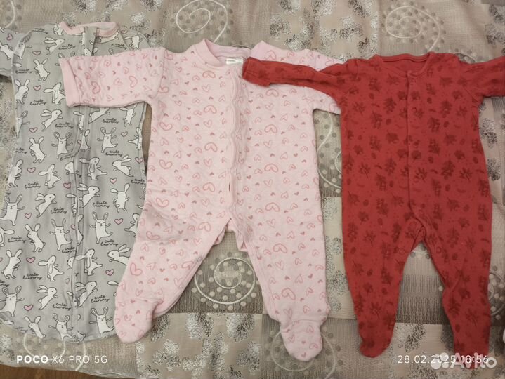 Ползунки для новорожденных 56 62