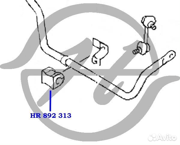 Втулка стабилизатора задней подвески