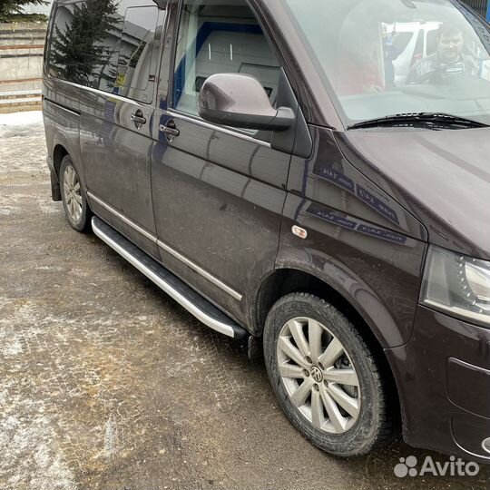 Пороги подножки на Volkswagen Multivan T5