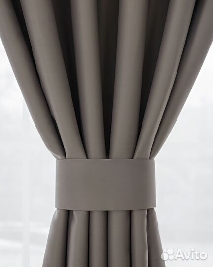 Комплект штор блэкаут Марсель Кофе с молоком